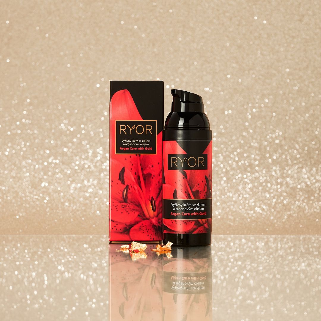 Výživný krém se zlatem a arganovým olejem - galerie #1