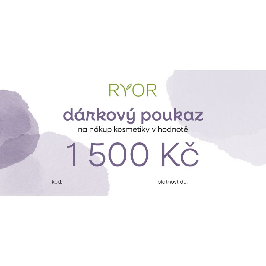 Dárková Poukázka v hodnotě 1500 Kč