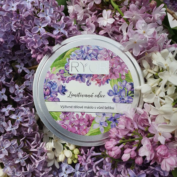 Výživné tělové máslo s vůní šeříku