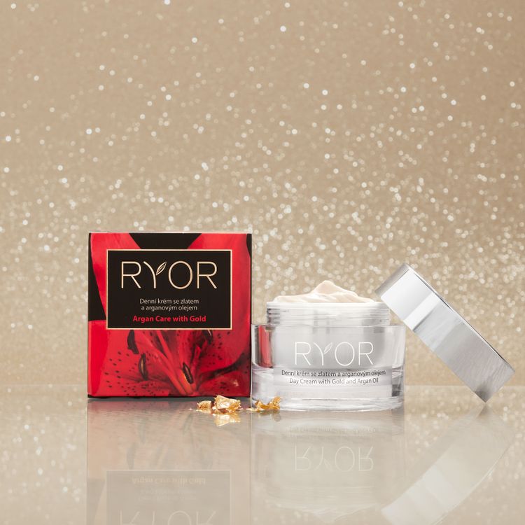 Denní krém se zlatem a arganovým olejem